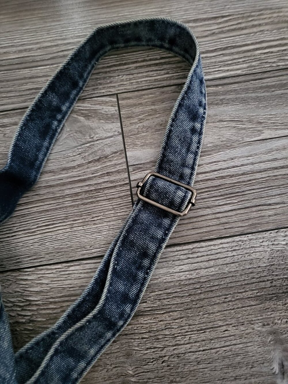 Acid Wash Denim Mini Backpack Rucksack - Picture 10 of 16